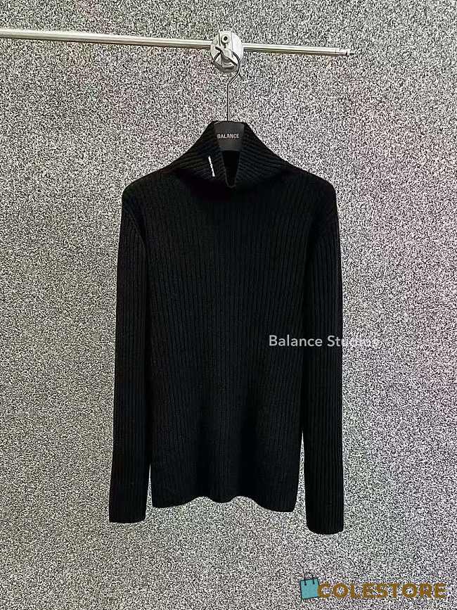 Colestore Balance Bodycon Sweater Black - 1