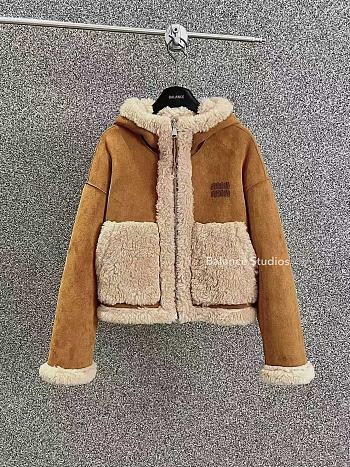 Colestore Miu Miu Reversible Fur Coat Brown