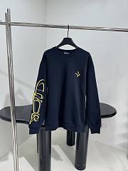 Colestpre Dior And Lewis Hamilton Sweatshirt Navy Blue Cotton Fleece - 1