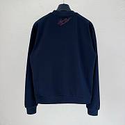Colestore Louis Vuitton embroidered-cotton-crewneck Navy Sweater - 6