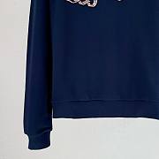 Colestore Louis Vuitton embroidered-cotton-crewneck Navy Sweater - 2