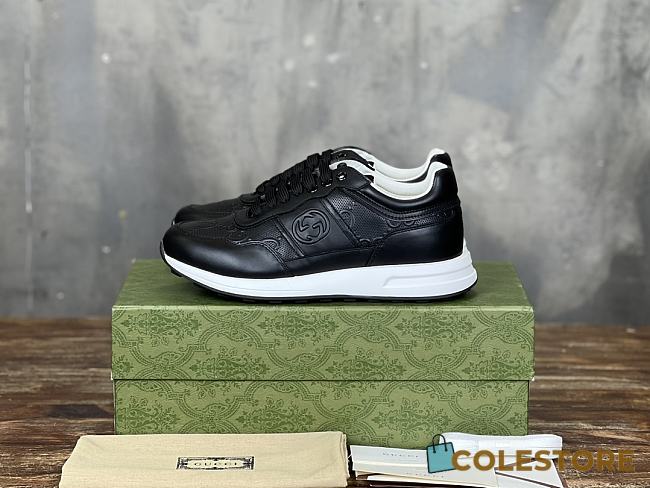 Colestore Gucci CC Logo Full Black Sneaker  - 1
