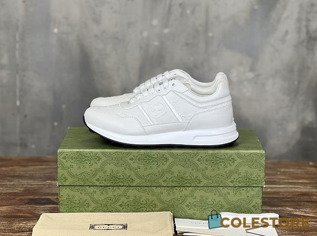 Colestore Gucci CC Logo Full White Sneaker  - 1