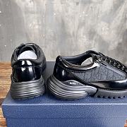 Colestore Dior Combat Derby Shoe Black Polished Calfskin and Dior Oblique Jacquard - 4