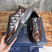 Colestore Dior Combat Derby Shoe Brown Polished Calfskin and Dior Oblique Jacquard - 5