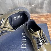 Colestore Dior Combat Derby Shoe Green Olive Polished Calfskin  - 2