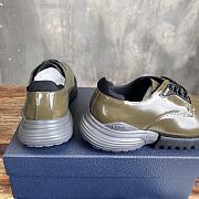 Colestore Dior Combat Derby Shoe Green Olive Polished Calfskin  - 5