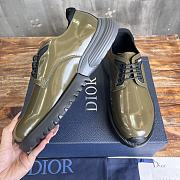 Colestore Dior Combat Derby Shoe Green Olive Polished Calfskin  - 6