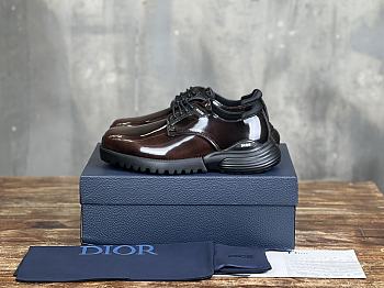 Colestore Dior Combat Derby Shoe Brown Polished Calfskin 
