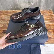 Colestore Dior Combat Derby Shoe Brown Polished Calfskin  - 3
