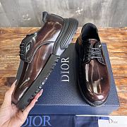 Colestore Dior Combat Derby Shoe Brown Polished Calfskin  - 5
