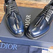 Colestore Dior Combat Derby Shoe Blue Polished Calfskin  - 6