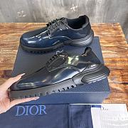 Colestore Dior Combat Derby Shoe Blue Polished Calfskin  - 2