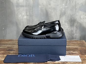 Colestore Dior Shoe Black Polished Calfskin Loafer