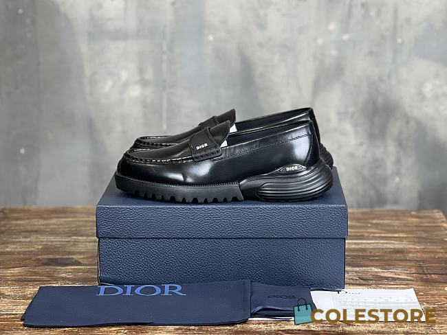 Colestore Dior Shoe Black Calfskin Loafer - 1