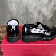 Colestore Valentino Shoe Black Polished Calfskin Loafer - 6