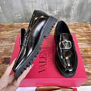Colestore Valentino Shoe Black Polished Calfskin Loafer - 3