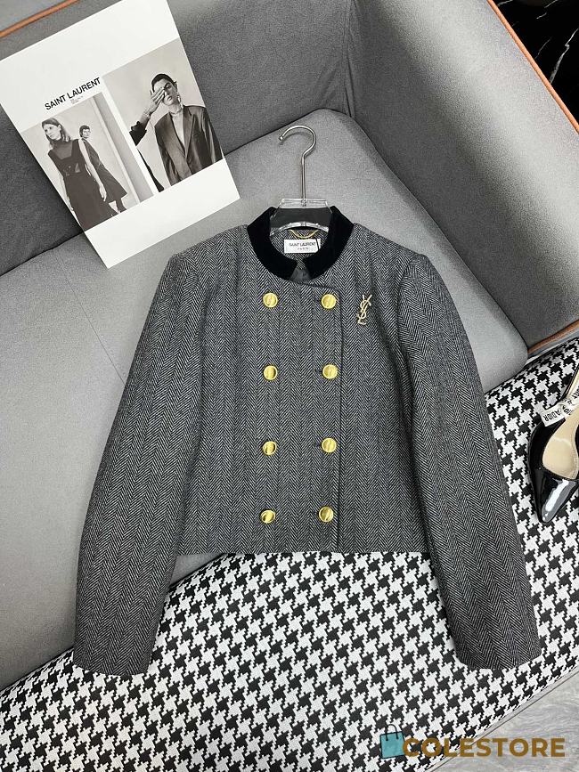 Colestore Saint Laurent YSL Coat 24ss Grey - 1