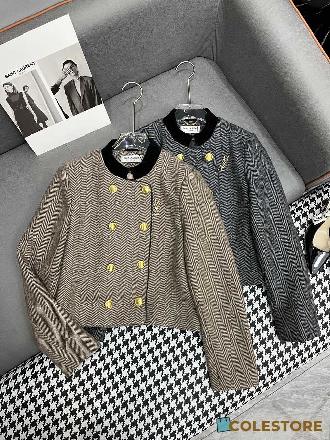 Colestore Saint Laurent YSL Coat 24ss Brown  - 1