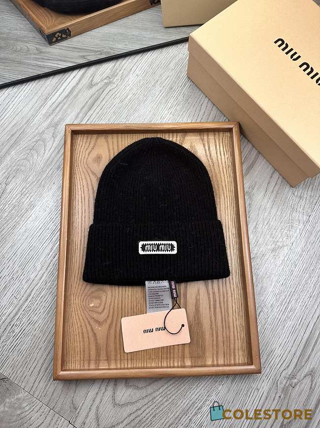 Colestore Miu Miu Beanie Black  - 1