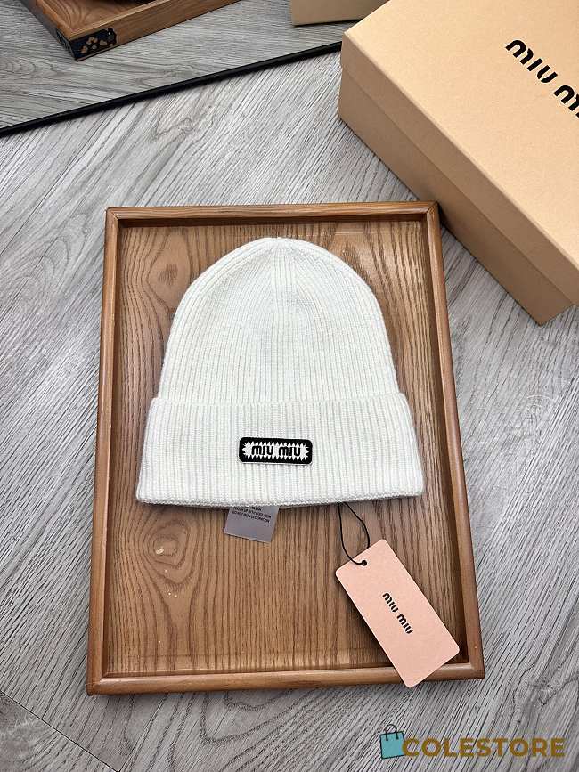 Colestore Miu Miu Beanie White  - 1