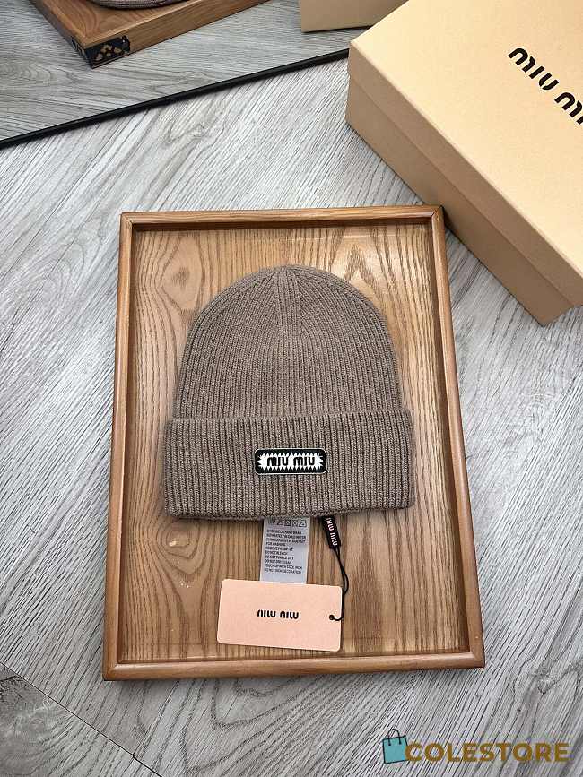 Colestore Miu Miu Beanie Brown  - 1