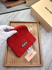 Colestore Miu Miu Beanie Red  - 3
