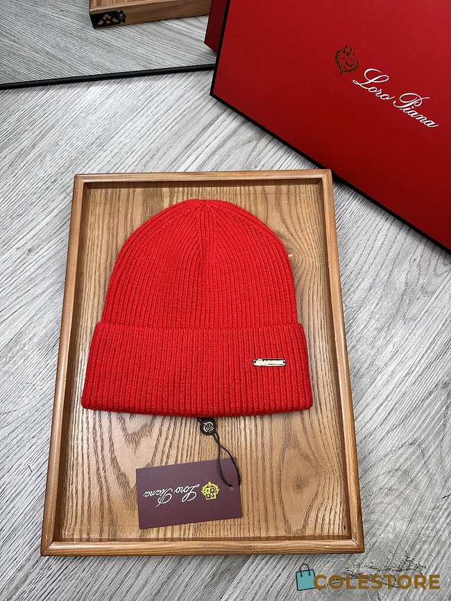 Colestore Loro Piana Beanie Red  - 1
