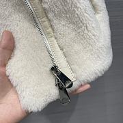 Colestore Brunello Cucinelli Goat Fur Biker Jacket White  - 2