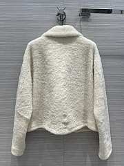 Colestore Brunello Cucinelli Goat Fur Biker Jacket White  - 3