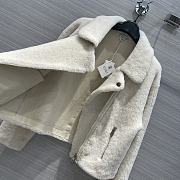 Colestore Brunello Cucinelli Goat Fur Biker Jacket White  - 4