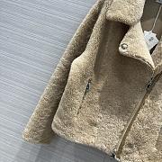 Colestore Brunello Cucinelli Goat Fur Biker Jacket Brown  - 4