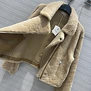 Colestore Brunello Cucinelli Goat Fur Biker Jacket Brown  - 2