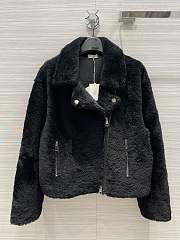 Colestore Brunello Cucinelli Goat Fur Biker Jacket Black - 1