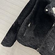 Colestore Brunello Cucinelli Goat Fur Biker Jacket Black - 4