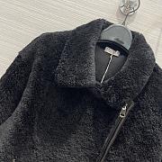 Colestore Brunello Cucinelli Goat Fur Biker Jacket Black - 3