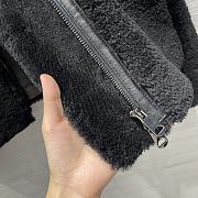 Colestore Brunello Cucinelli Goat Fur Biker Jacket Black - 2