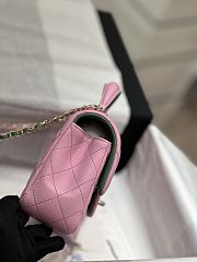 Colestore Chanel 23P Flap Bag Top Handle Pink And Green 20 x 9 x 13 cm - 6