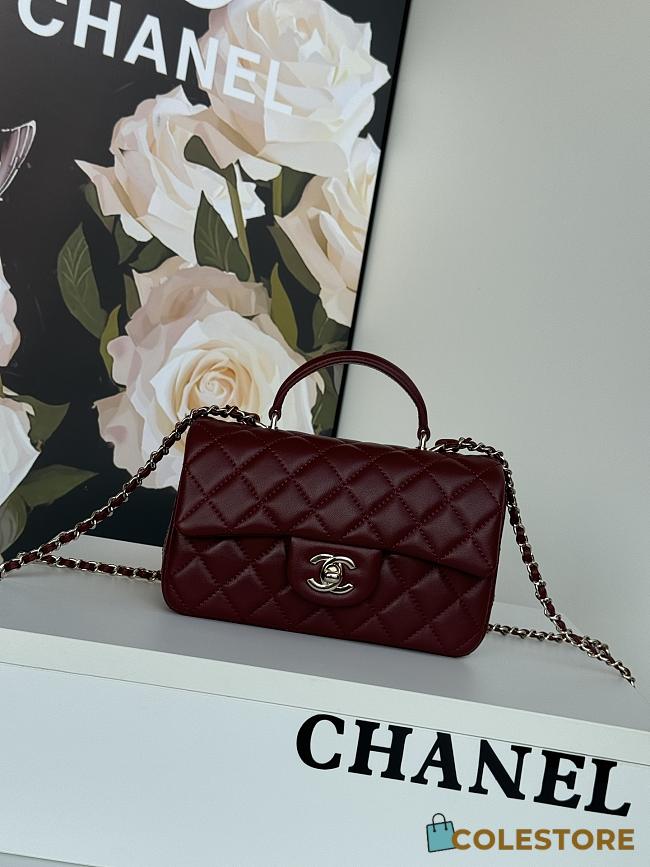 Colestore Chanel 21K Mini Flap Bag Handle Rouge 20 x 12 x 6 cm - 1