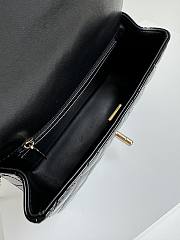 Colestore Chanel Mini Flap Bag Handle Shiny Leather Black 20 x 12 x 6 cm  - 2