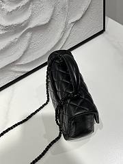 Colestore Chanel 24A Flap Bag Mini Handle Full Black 20 x 12 x 6 cm  - 2