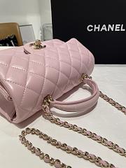 Colestore Chanel Mini Flap Handle Baby Pink 20 x 13 x 9 cm - 4