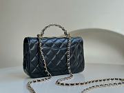 Colestore Chanel Flap Bag Handle Black 20 x 13 x 9 cm - 5