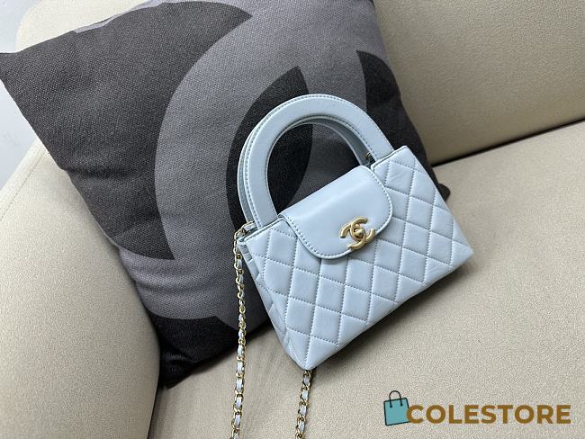 Colestore Chanel Kelly Hanlde Mini Bag Baby Blue 13 x 19 x 7cm  - 1
