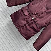 Colestore Gucci Belted appliquéd padded gabardine jacket - 4