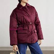 Colestore Gucci Belted appliquéd padded gabardine jacket - 1