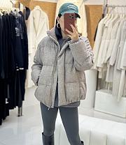 Colestore Brunello Cucinelli quilted hooded down jacket Grey  - 1