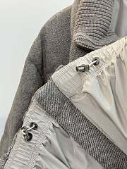Colestore Brunello Cucinelli quilted hooded down jacket Grey  - 6