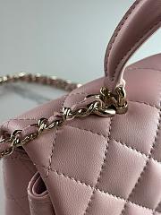 Colestore Chanel Flap Bag Top Handle Pink 20cm - 4