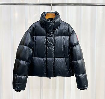 Colestore Canada Goose Cropped Puffer Black